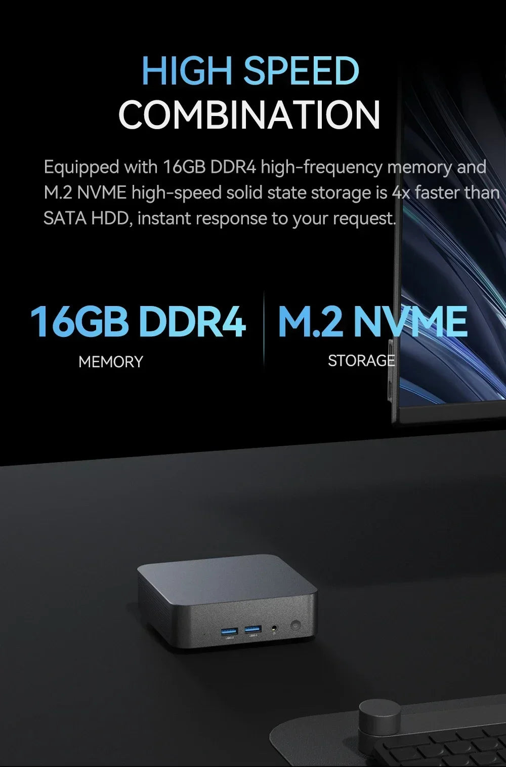 2026 Powerful Intel I9 10980HK Mini PC Windows 11 16GB DDR4 1TB SSD WiFi6 BT5.2 4K HD Compact Mini Computer for Gaming Office