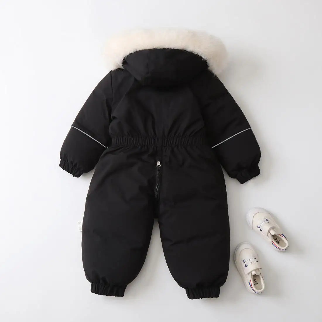 Pink Warm and Thick Boys and Girls Ski Velvet Lining Clothes Jumpsuit  2025 Winter New Children's Clothing Jumpsuit 1-5Y Parka