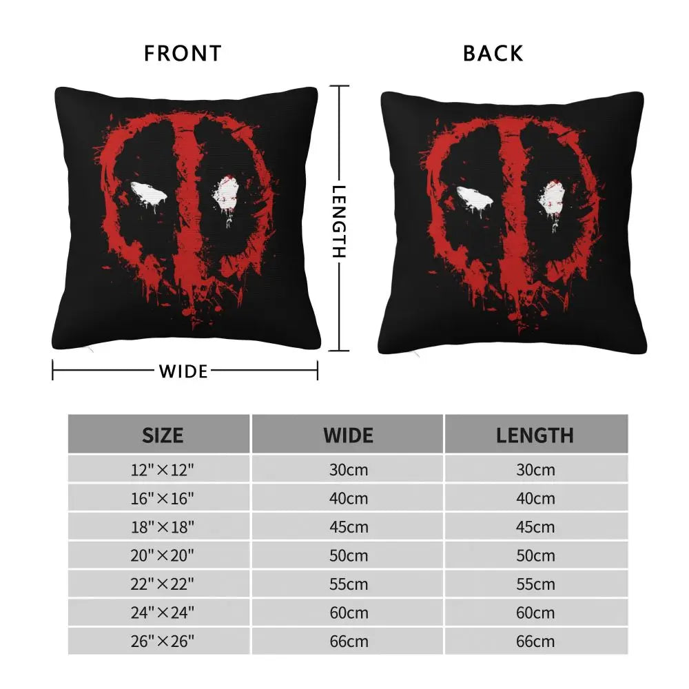 Custom Deadpool Wolverine Cartoon Manga Cushion Cover Soft Cute Pillows