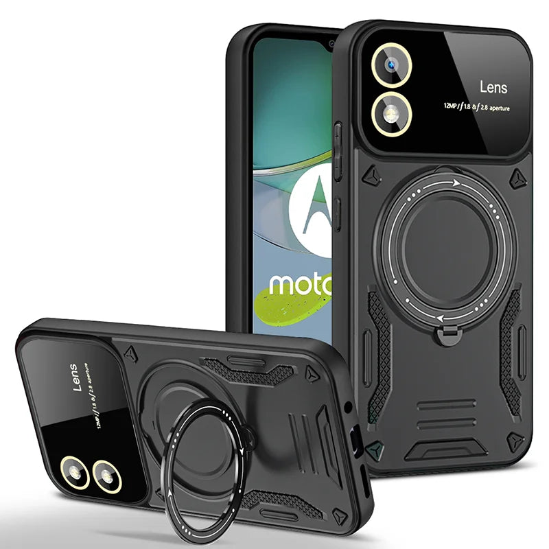 Camera Protect Shockproof  Armor Phone Case For Xiaomi 11T 12T Pro 13 13T Pro For Xiaomi 14 Pro Magnet Holder Ring Back Cover
