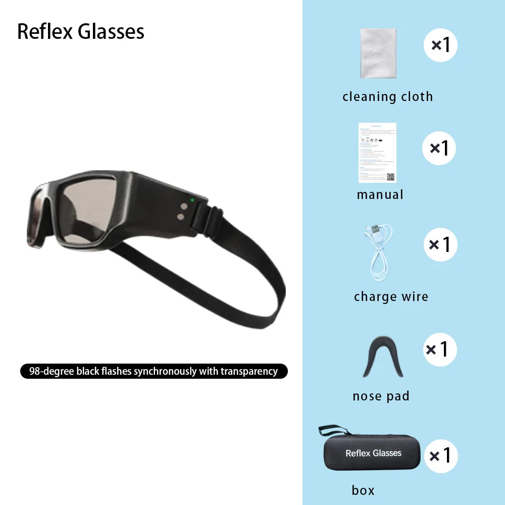 Reflex Glasses Eye Coordination Visual Interference Training Head Up Football Basketball Intelligent Technology Training Glasses