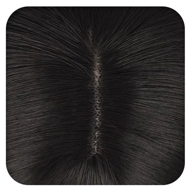 Cartoon Character Cosplay Hair Extensions Synthetic Wigs Natural Breathable Head Cover Black Long Straight Wig Hat for Women