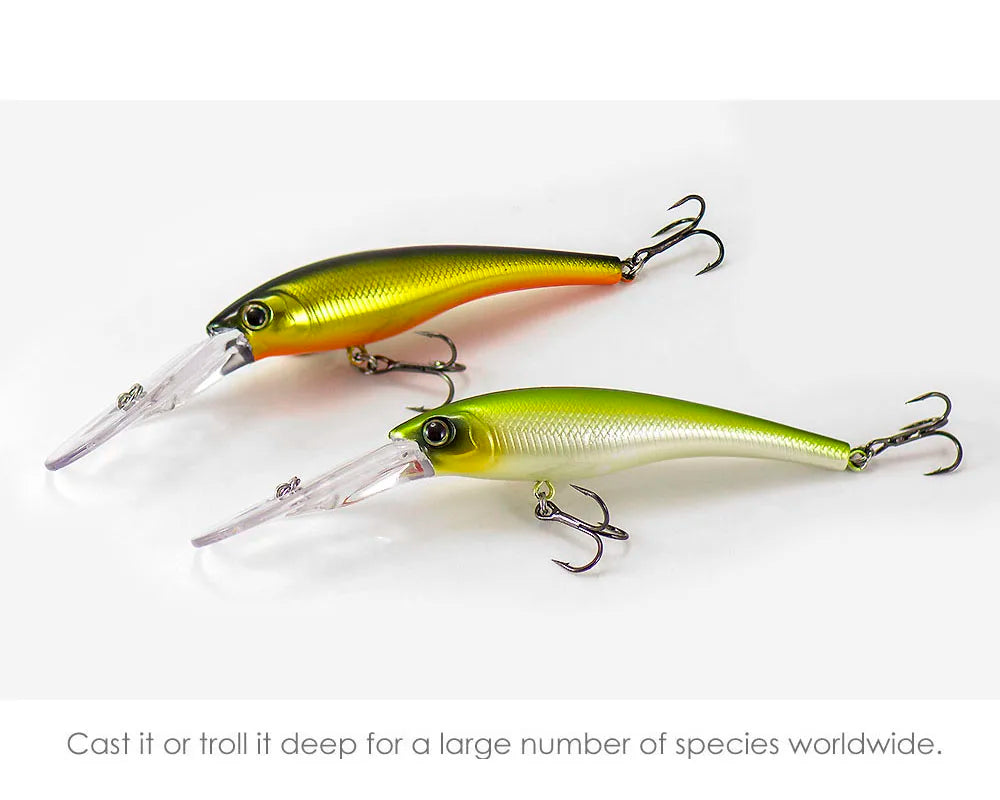 COUNTBASS Crankbaits Hard Plastic Fishingg Wobblers Shad Minnow Bass Pike Perch  Angler's Lure 90mm 13g