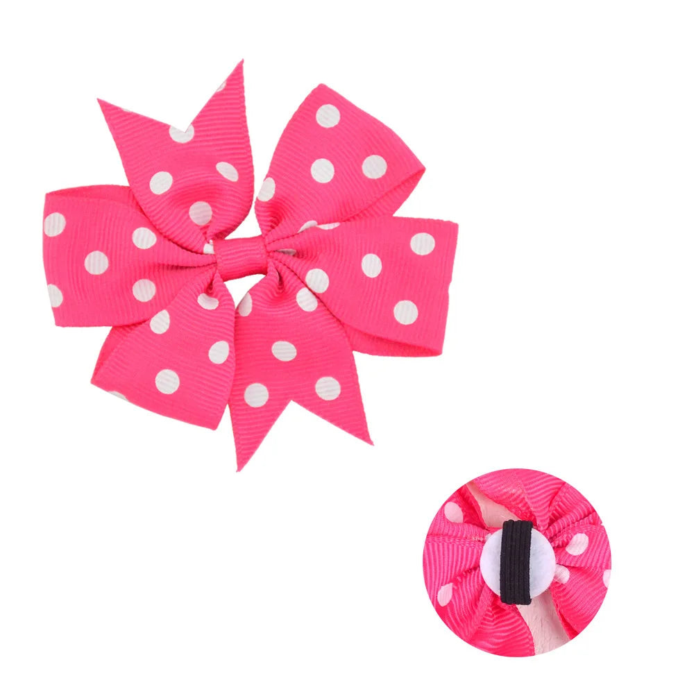 50/100pcs Dot Pet Accessories Dog Collar Bow Tie Slideable Dog Bow Ties Solid DIY Dog Collar Accessories Small Dogs Cat Bowties