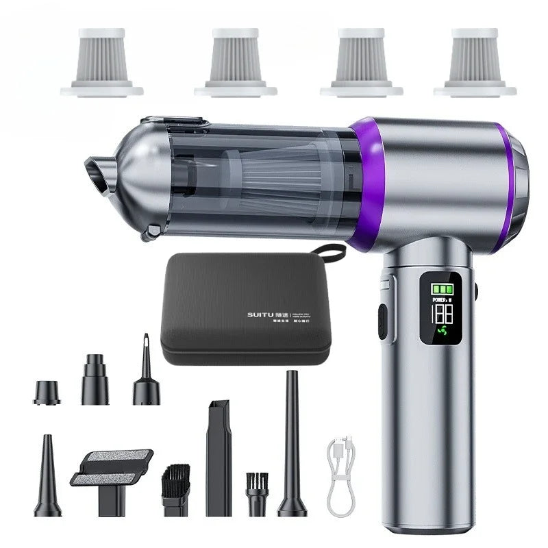 Car Vacuum Cleaner High Power Portable Handheld Wireless Brushless Motor Cleaning Machine Powerful Air Duster for Home Appliance