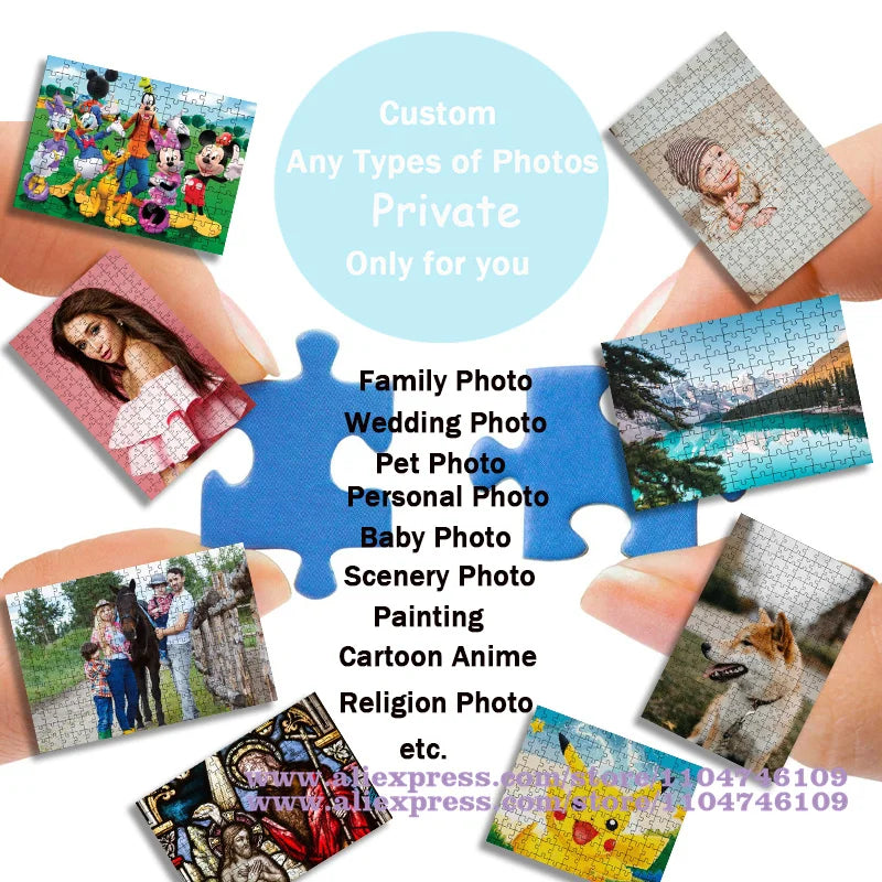 Pokemon Characters Puzzle Jigsaw Cartoon Diy Puzzle Toys 108/200/300/500/1000/1500Pcs Intelligence Educational Puzzles Boy Gifts