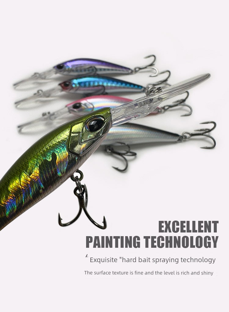 6G Long Tongue Board Speed Diving Small Mino Slow Floating Deep Diving Micro Object Lure Suspension Fishing Weever Mandarin Fish Special Kill Lure