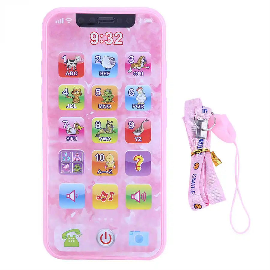 Baby Learning Simulation Mobile Phone Music Toys Early Education English/Russian Learning Machine Children's Vocal Toys