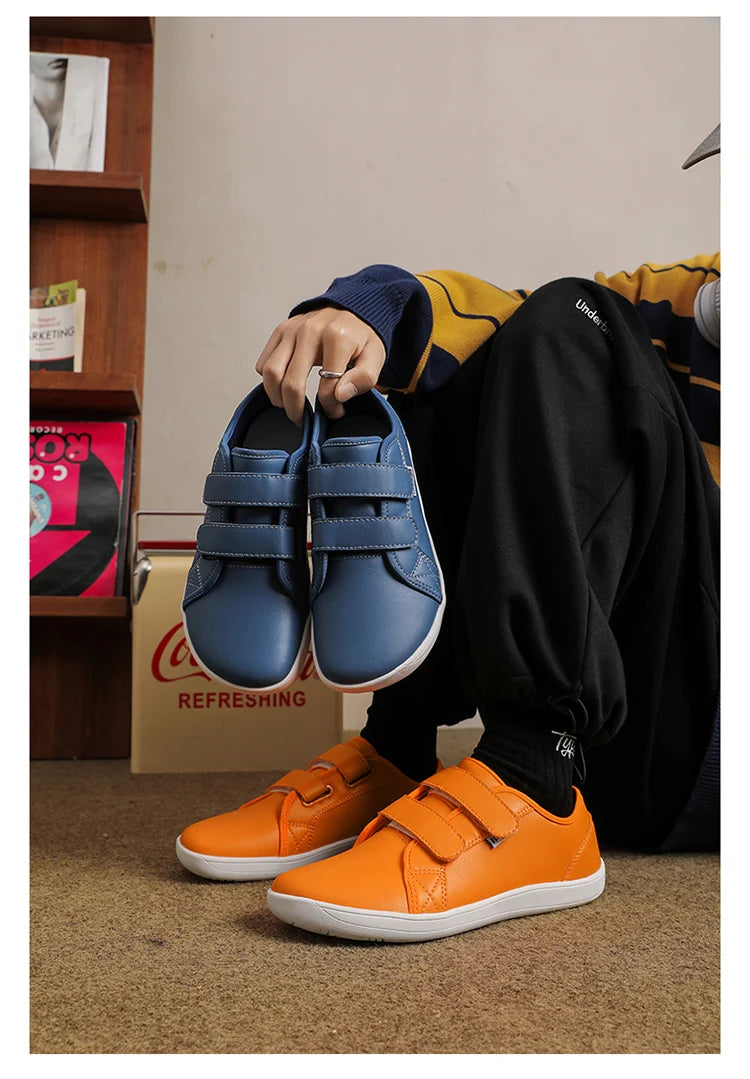 Mens/Women Barefoot Walking Shoes Wide Toe Zero Drop Minimalist Shoes Leather Comfortable Casual Shoes for Gym Driving Office