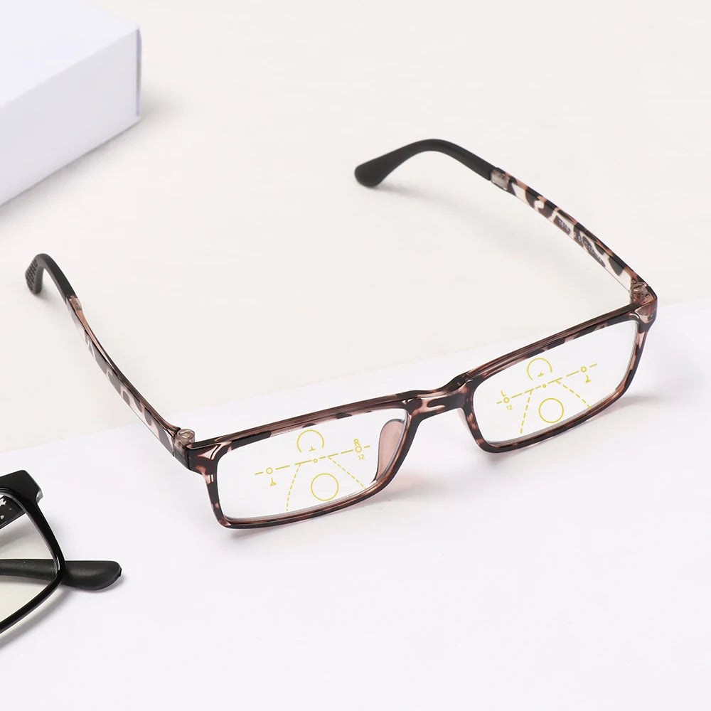 Intelligent Multifocal Progressive Reading Glasses for Men Women Near and Dual-use Anti-Blue Light Eyewear Очки Для Зрения