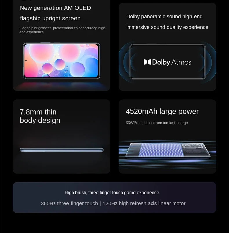 Global Version Xiaomi Redmi K40 Pro Smartphone cecular Snapdragon 888 6.67inch 120Hz E4 AMOLED Display 64MP 33W Fast used phone