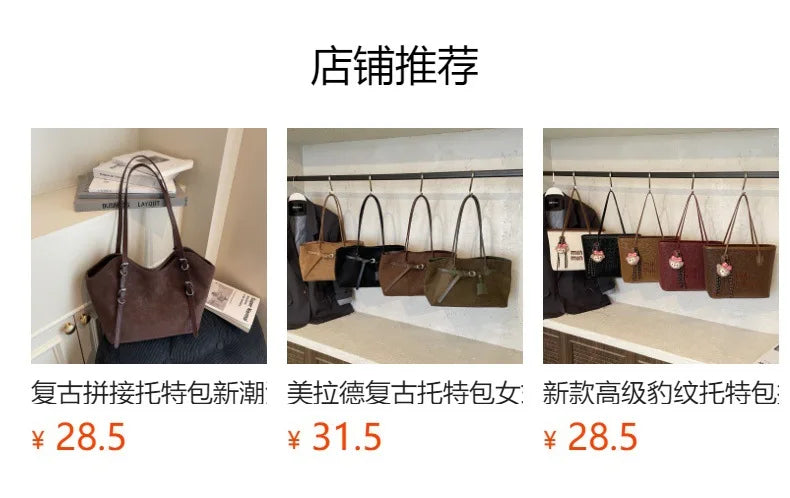 Luxury Women's Large Tote Bag Genuine Leather Shoulder Bags 2025 Female Retro Handbags High Quality Ladies Messenger Bag Black