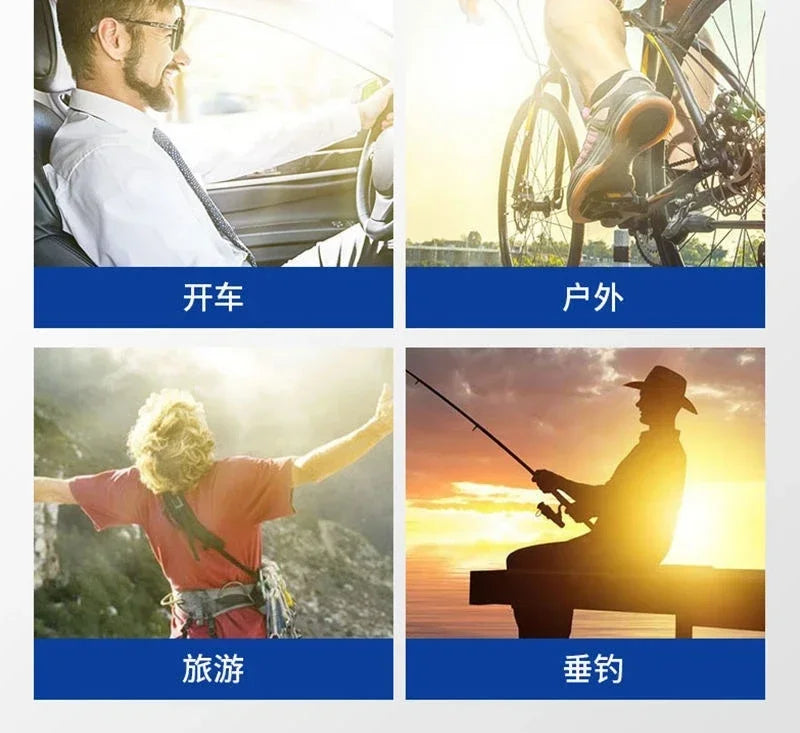 Trendy Sunglasses for Men Professional Day Night Driver Sun Glasses Male Fashion Vintage Eyewear Shades UV400 Protection