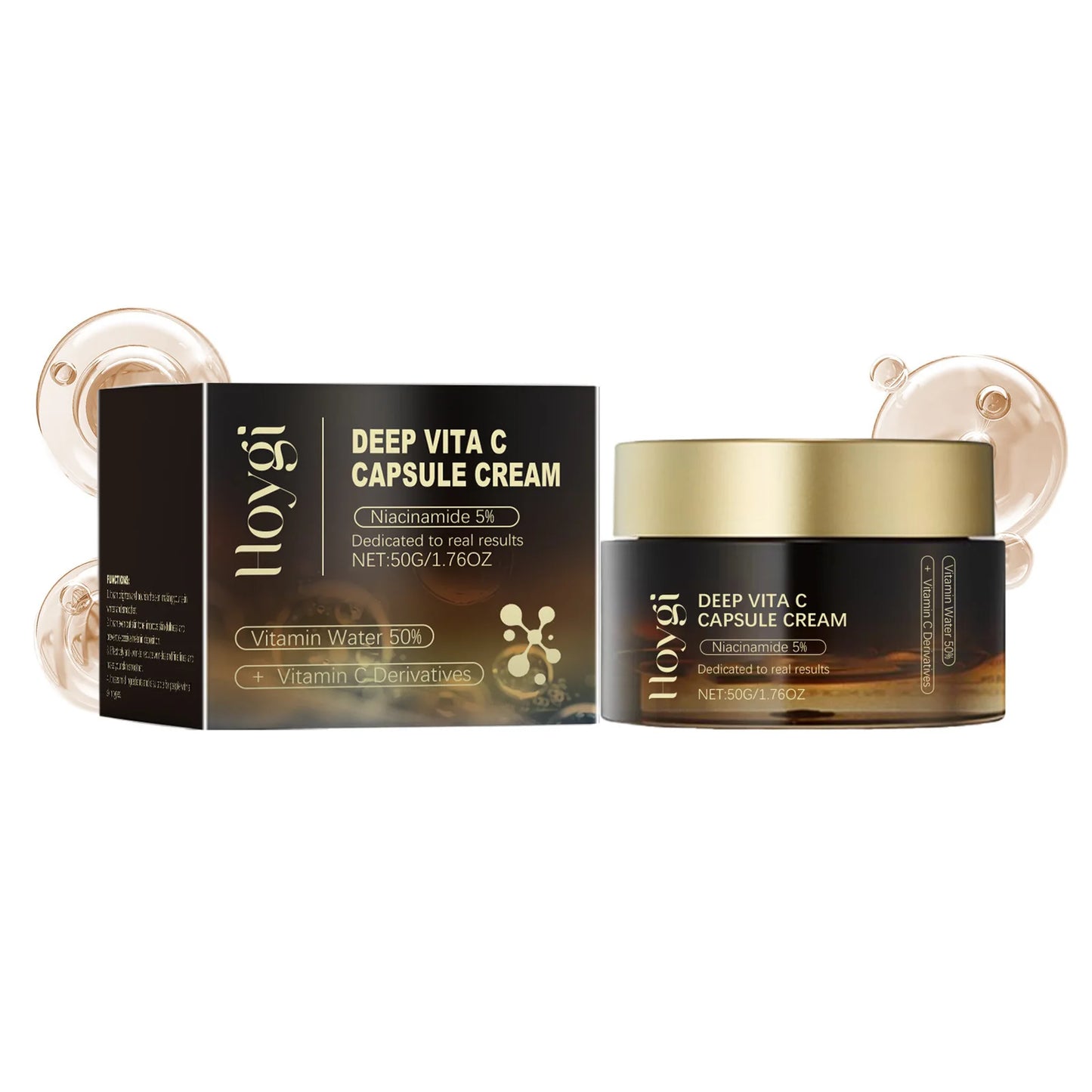 Deep Vita C Capsule Cream Collagen Face Moisturizer Anti Aging Gel Firming Repairing Fade lines Hydrating Skin Care Products