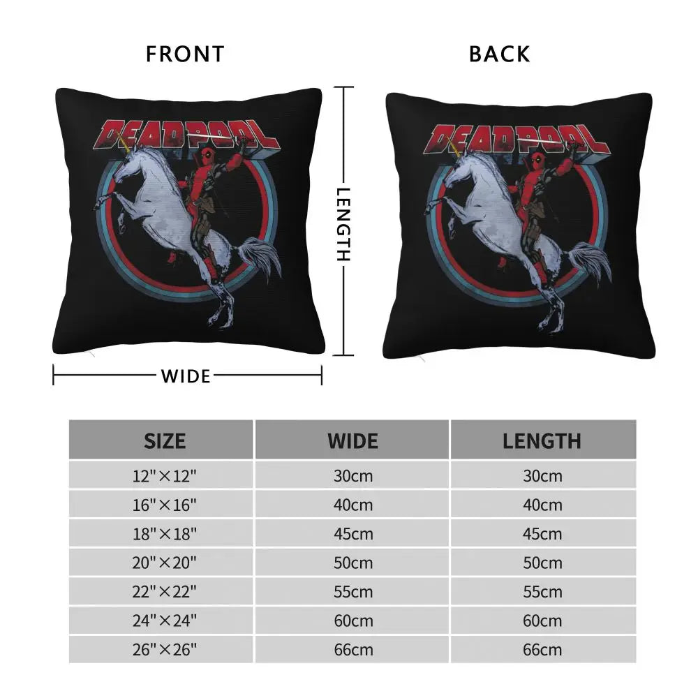 Custom Deadpool Wolverine Cartoon Manga Cushion Cover Soft Cute Pillows