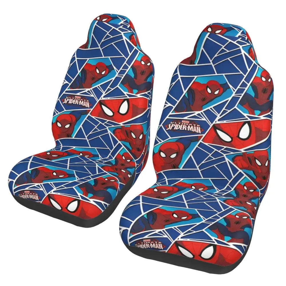 Spidey Spiderman Universal Car Seat Cover for most cars Suitable For All Kinds Models Superheros Seat Covers Polyester Fishing