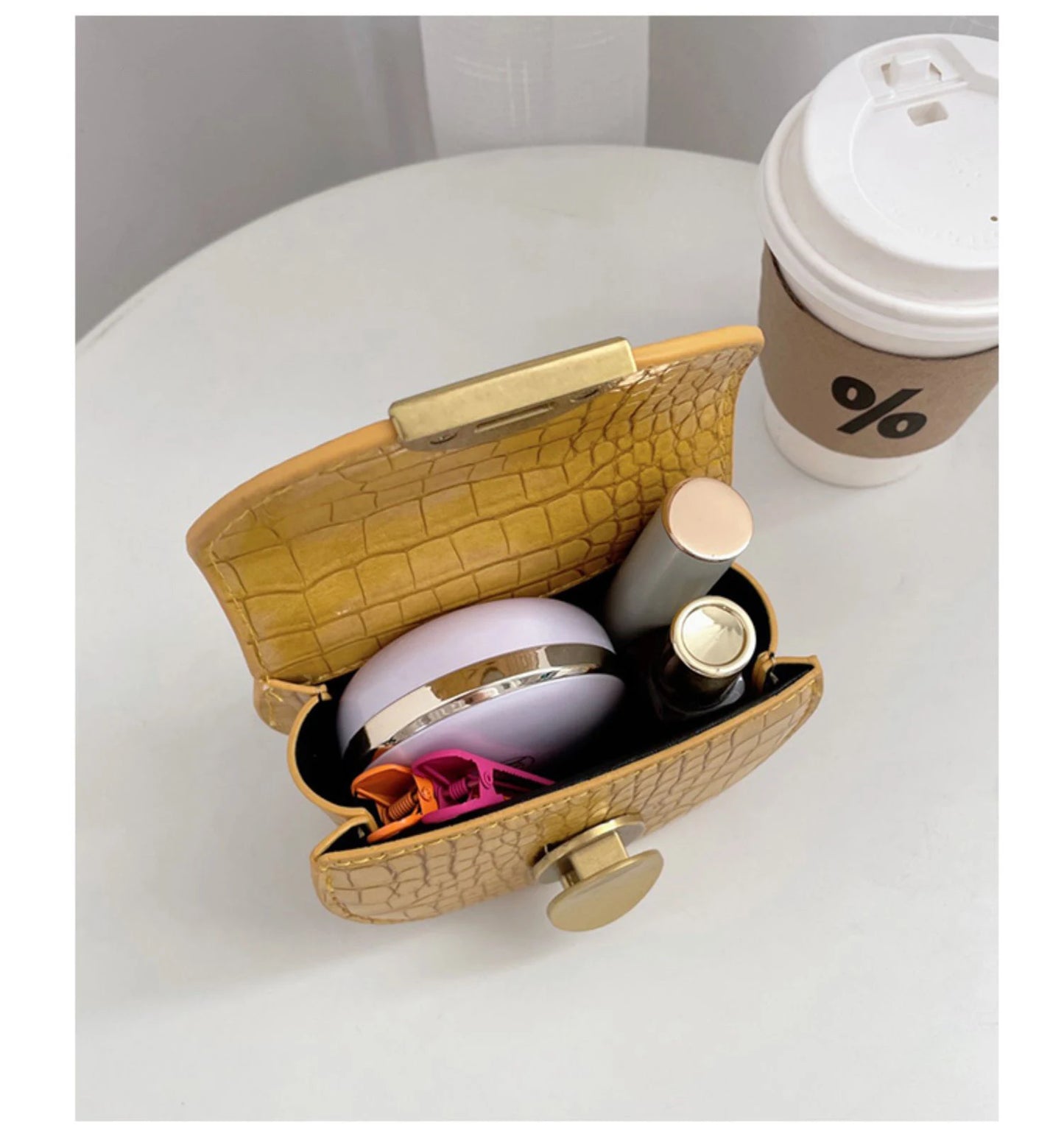 Fashion Chain Mini Crossbody Bag Women Classic PU Leather Flap Design Lipstick Coin Purse Girl Cute Earphone Bags