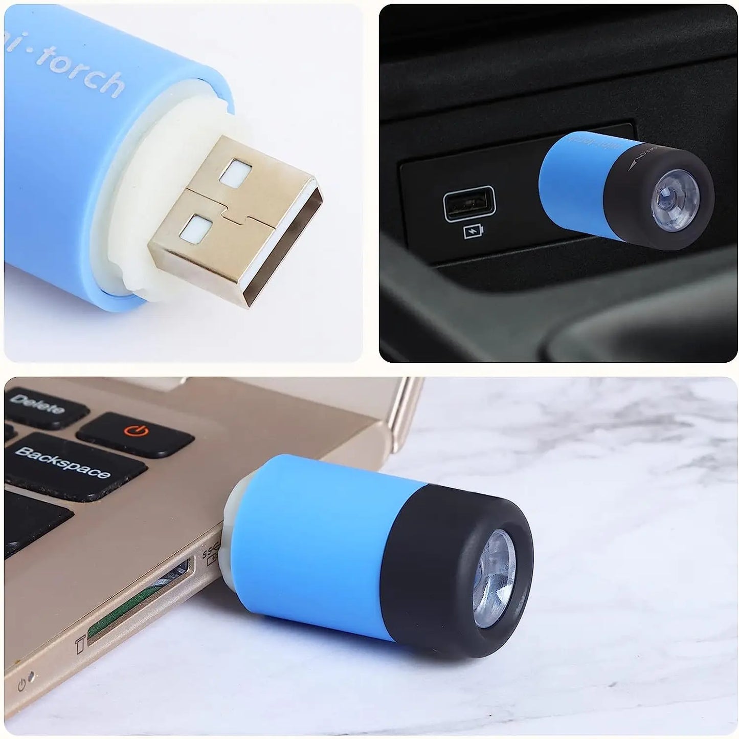 3/1pcs LED Mini Torch Light USB Rechargeable Flashlight Outdoor Waterproof Keychain Torches Lights For Hiking Camping Lighting
