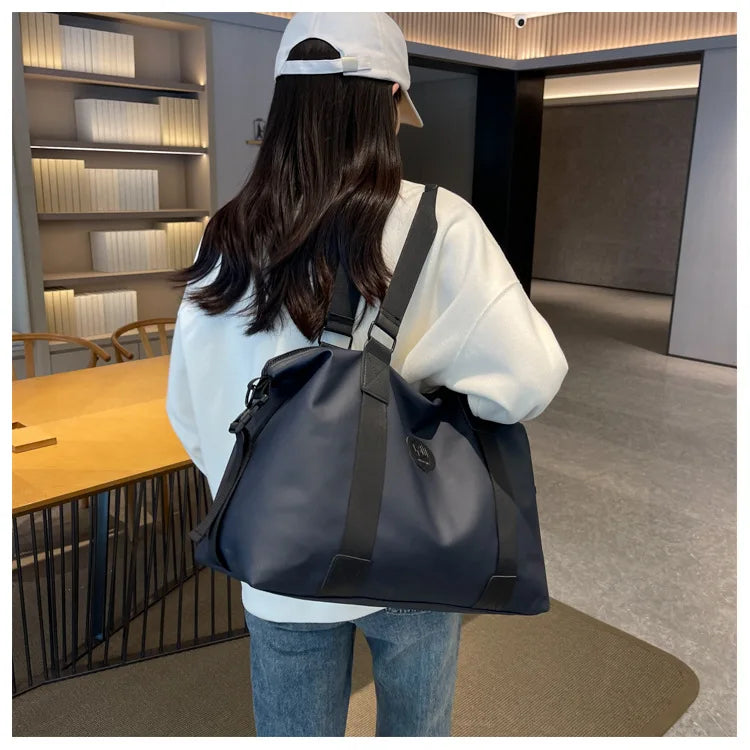 Travel bag Men's and women's tote bag Large capacity travel duffel Yoga exercise  Oxford cloth waterproof fitness bag