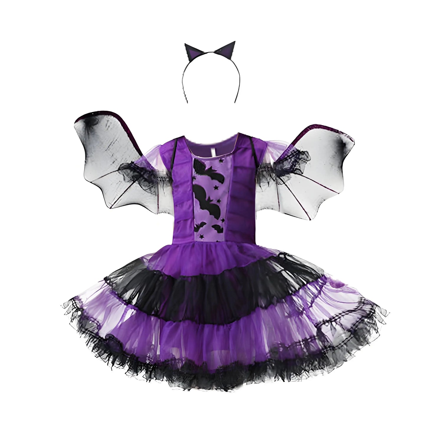 Halloween Costume For Kids Halloween Fantasy Vampire Costumes Girls Short Tutu Dress Kids Carnival Outfit Gothic Dark Clothes