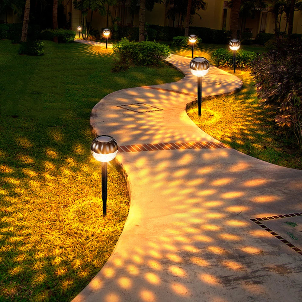 1/2/4PCS Solar Garden Light Lawn Light Home Outdoor Waterproof Decoration Yard Villa Garden Layout Plug Lamp Shadow Lamp