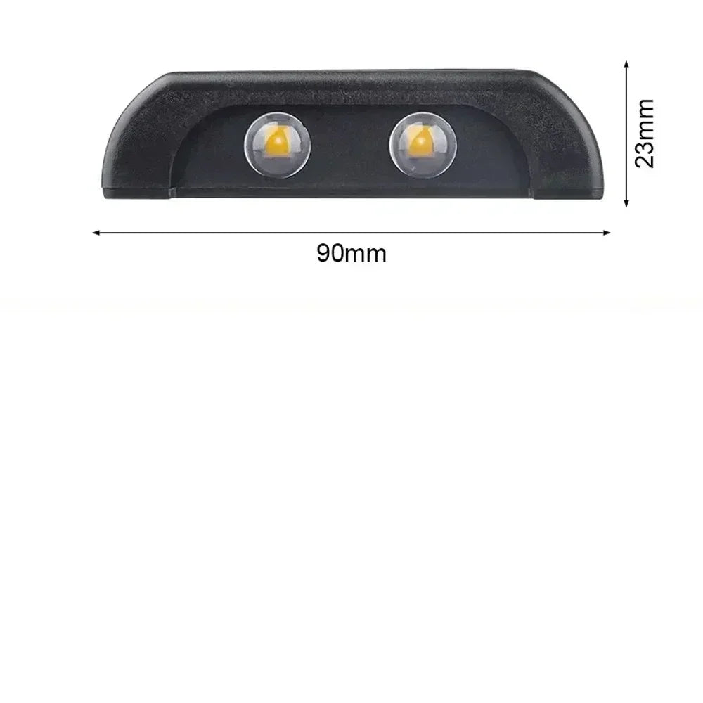 4/6/8 LED Solar Double-headed High Brightness Wall Lights Garden Lights Door Sign Wall Lights Outdoor Waterproof Wall Decor Led
