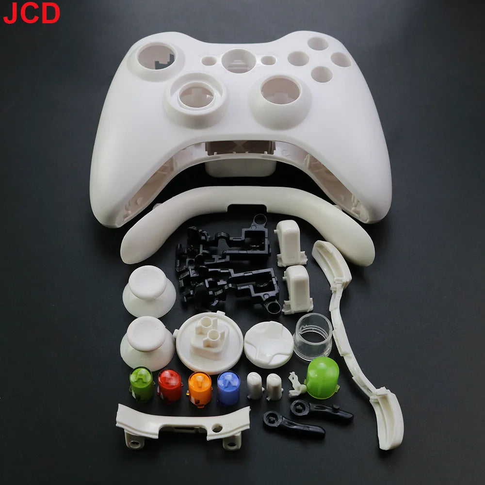 JCD Wireless Game Controller For XBox 360 Case Gamepad Protective Shell Cover Full Set With Buttons Analog Stick Bumpers