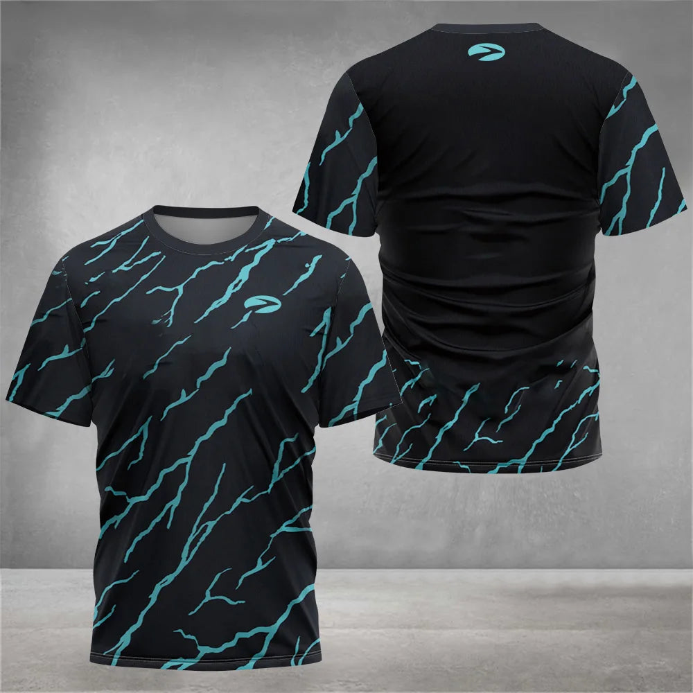 New Men's Crew Neck T-shirt Top Summer Holiday Lightweight Beach Short Sleeve Tee Tennis Badminton Volleyball Casual T-Shirt top