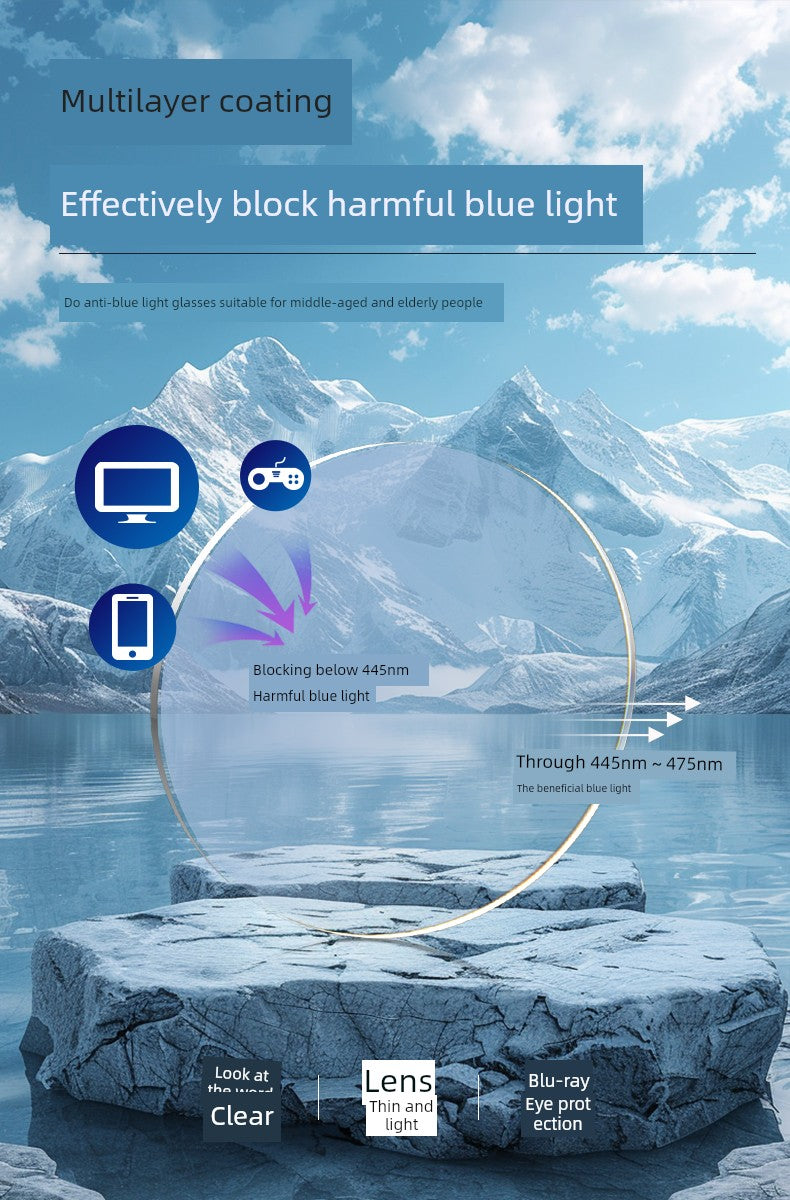 Yupingtang Super Light Presbyopic Glasses Men's Brand Anti-Blue Light Dual-Use Zoom Color-Changing Old Presbyopic Glasses Men