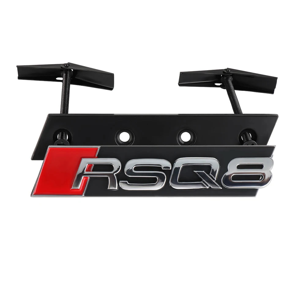 Car Styling Front Grille Emblem Decoration Sticker Auto Modification Accessories For Audi SQ3 SQ4 SQ5 SQ6 SQ7 SQ8 RSQ3 RSQ5 RSQ7