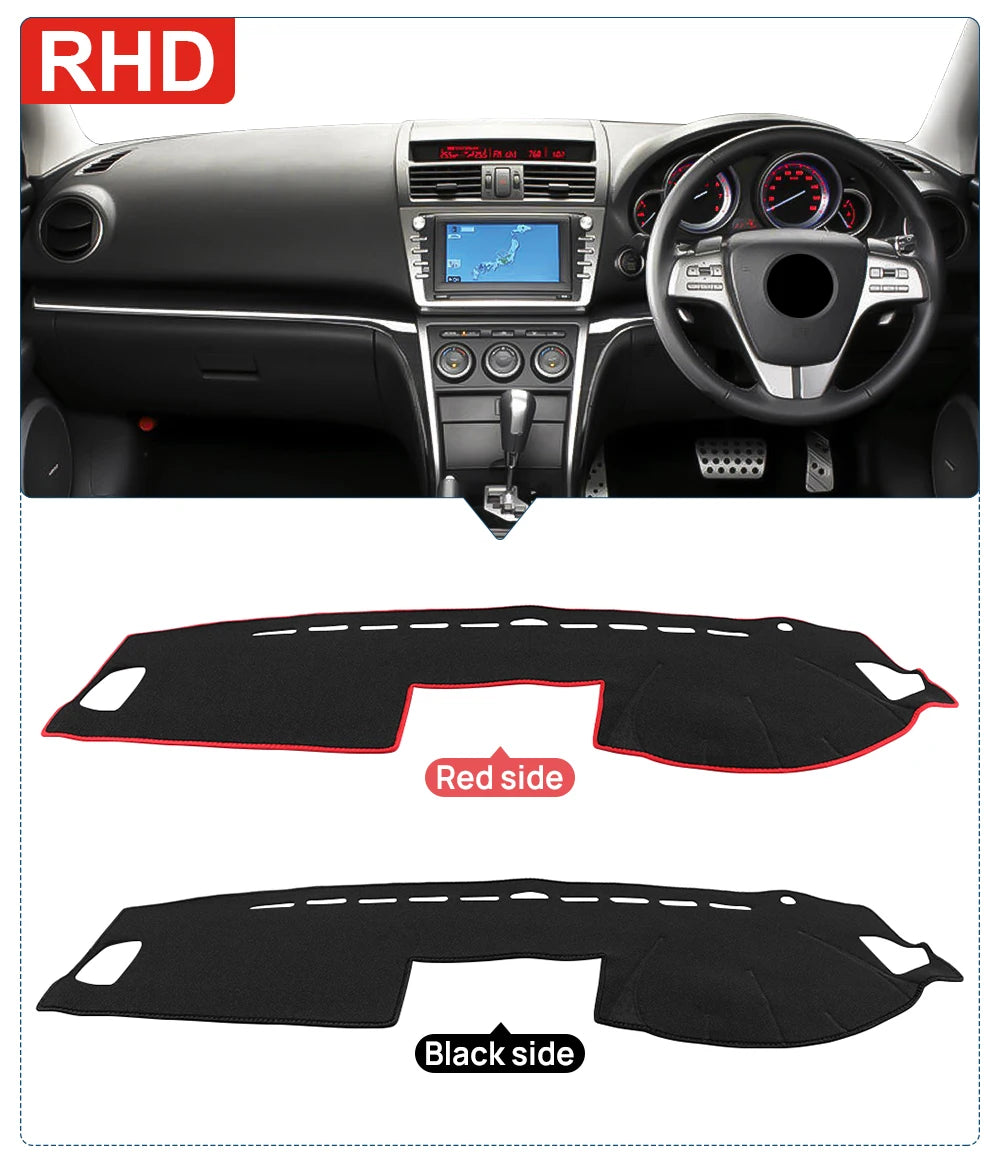 Car Accessories For Mazda 6 GH 2008 2009 2010 2011 2012 Dashboard Cover Sun Shade Mats Avoid Light Pads Instrument Panel Carpets