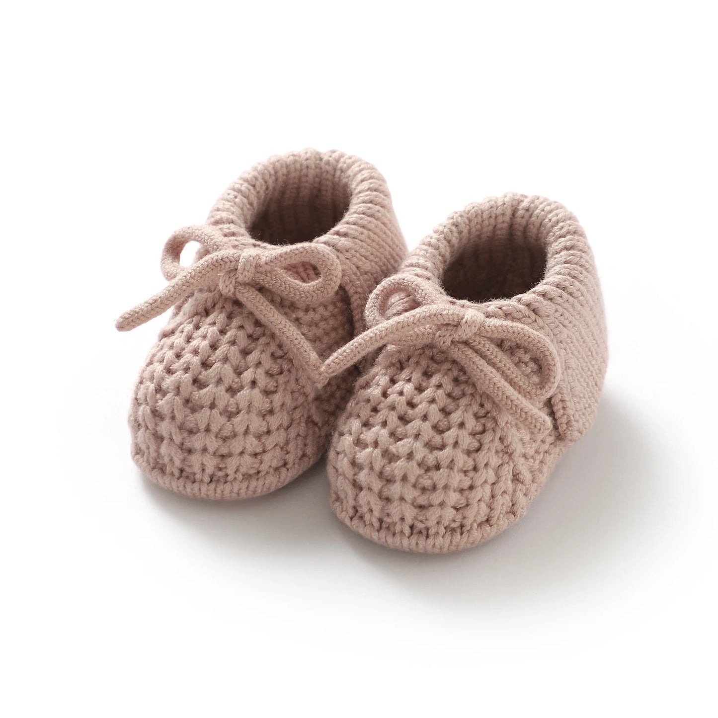 Baby First Walkers Shoes Cute Bowknot Hand Knitted Newborn Boys Girls Prewalkers 0-12m Infant Kids Soft Soled Footwear Anti-Slip