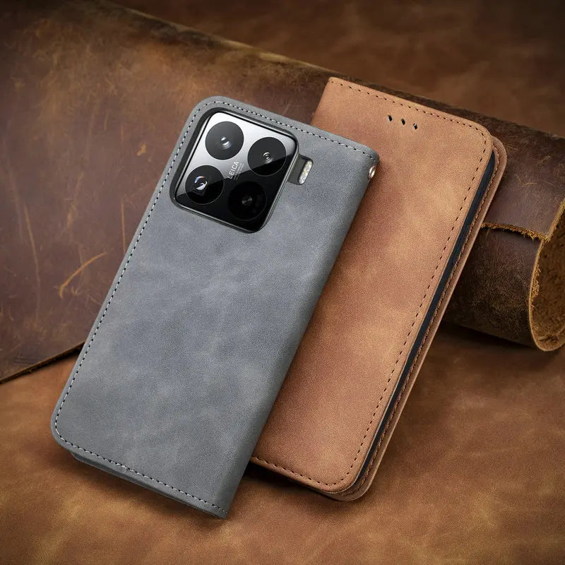 Luxury Case For Xiaomi 15T Pro 5G 2025 Magnetic Leather Flip Book Funda for Xiaomi 15 Ultra Wallet Etui Mi 15T 15 T Pro Cover