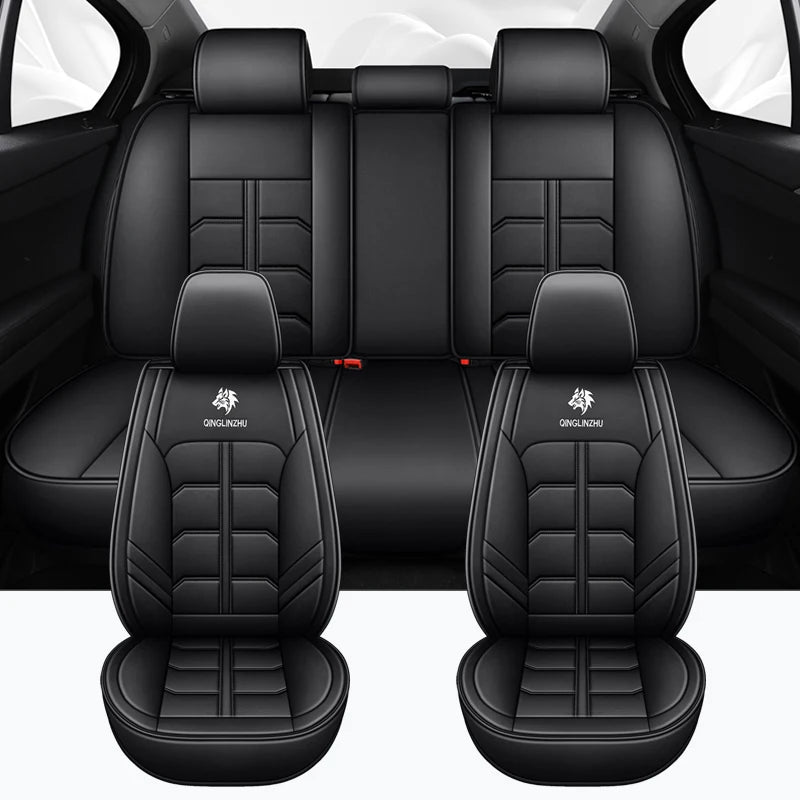 Car Seat Cover For Nissan Qashqai J11 Navara D40 Terrano 2 March X Trail Patrol Versa Kicks Universal Leather Auto Accessories