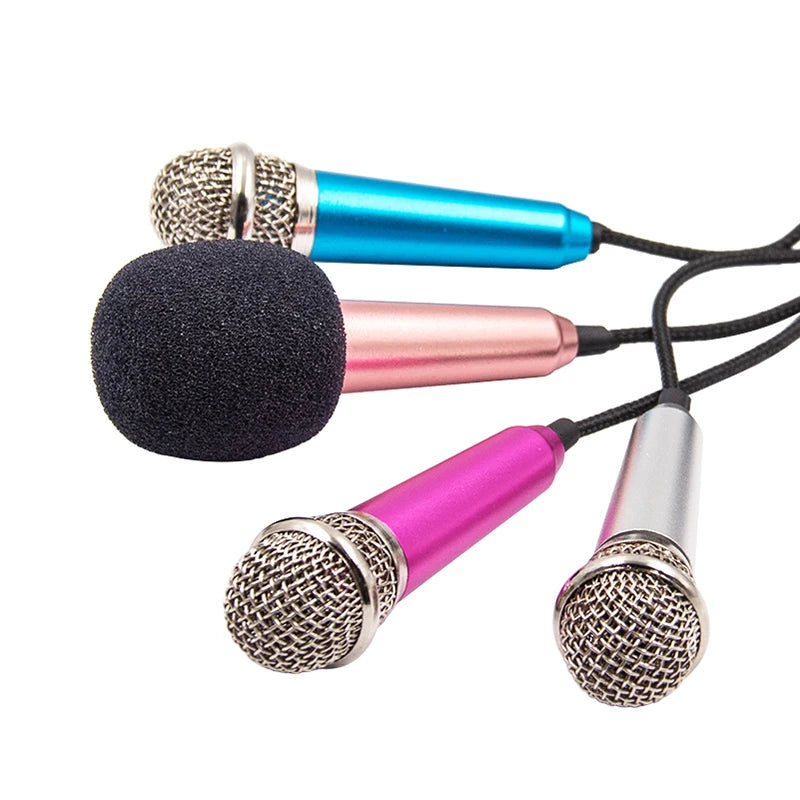 Wired 3.5mm Stereo Studio Microphone Earphone Ktv Karaoke Mini Microfon For Cell Smart Phone Laptops PC Computer Desktop Mikrof