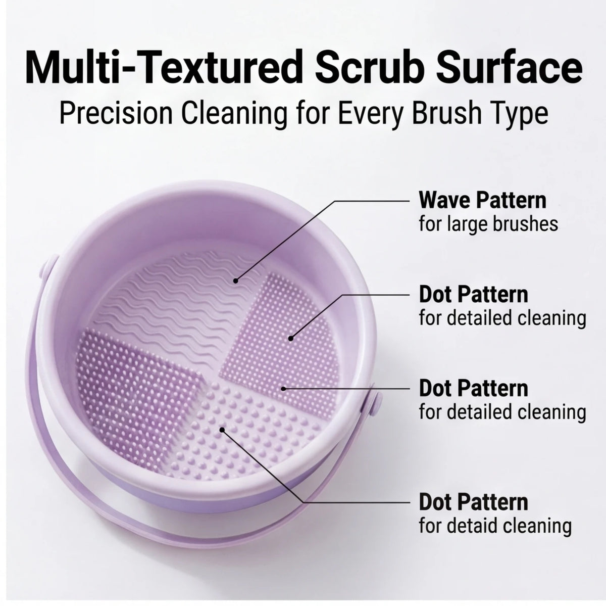 Silicone Makeup Brush Cleaning Bowl, Beauty Egg Tool with Drying Shelf – Storage Set for Powder Puff & Brushes