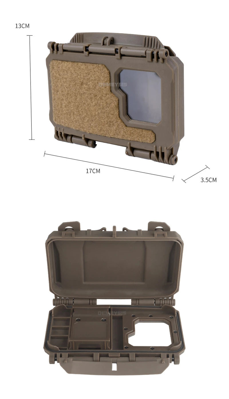 Tactical MOLLE Mobile Phone Box V2 Sport Chest Rig Hunting Vest Navigation Board Instant Equipment  Front Panel Phone Holder