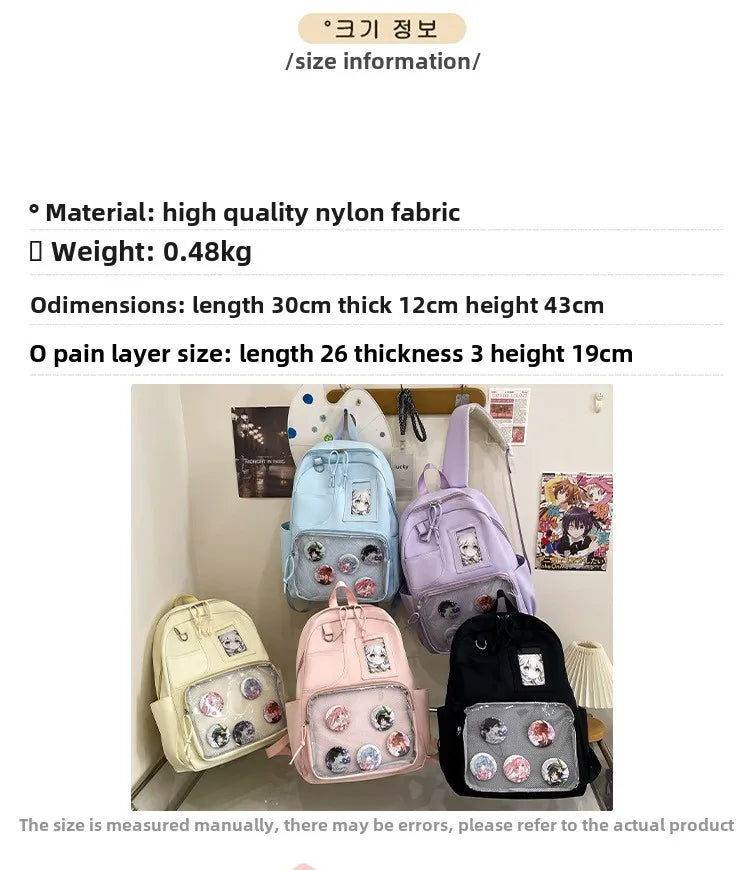 Japanese College Style Fashionable Backpack for Students Large Capacity Backpack for Women Highvalue Outdoor Backpack