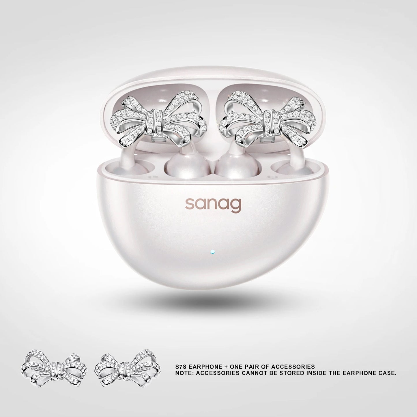 Sanag S7S AI Open Ear Clip on Headphones HiFi 3D Stereo Sound Quality AI Assistant Wireless Bluetooth Earphones APP EQ Setting