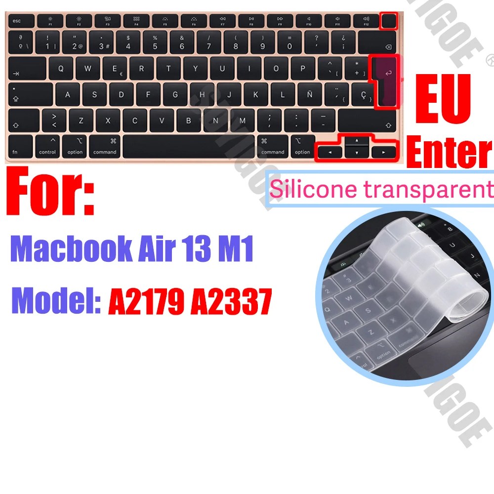 Silicone Keyboard Cover Skin for all models MacBook Air/Pro13“14”15“16” M1 M2 M3 Chip Model A2918 A2991 A2338 A2337 A2681 US&amp;EU