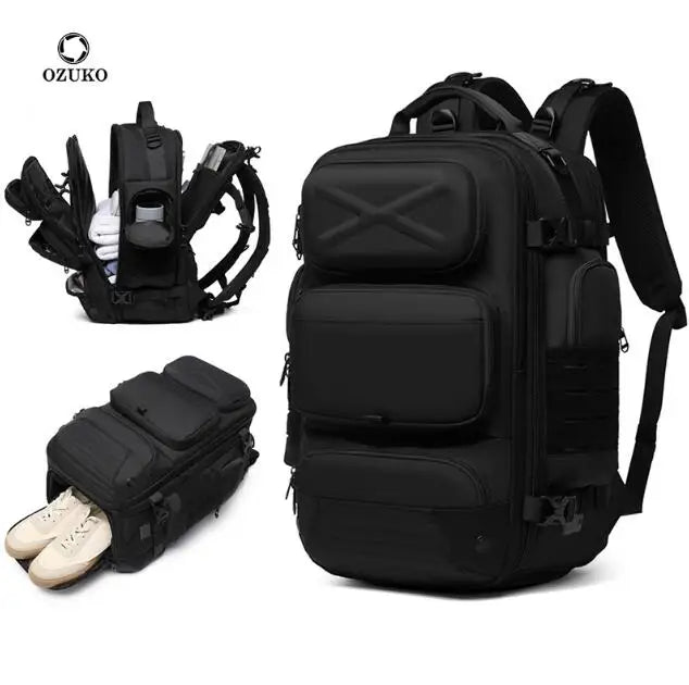 Men Travel Laptop Backpack for Men Women Large Capacity Carry on Backpack Sports Gym Bag with Shoe Compartment Travel Laptop Bag