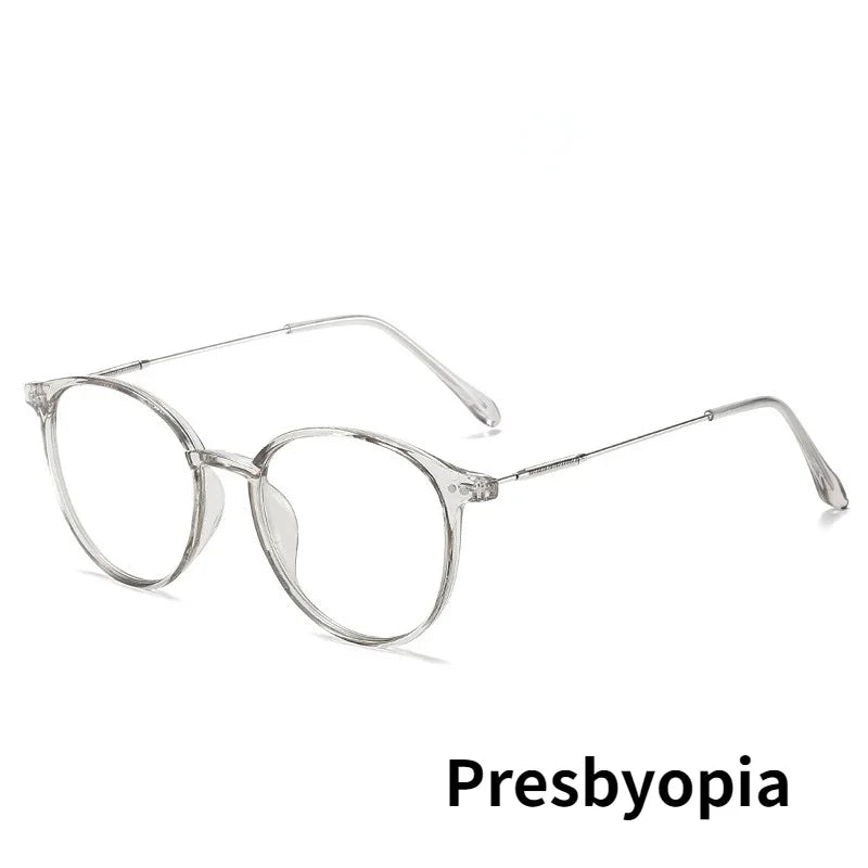 Intelligent Multifocal Reading Glasses Vintage Blue Light Blocking Prescription Presbyopia Eyeglasses Finished Near Far Eyewear