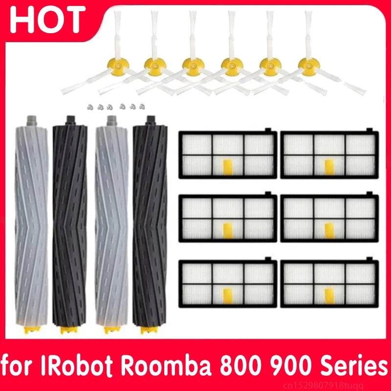 For iRobot Roomba Parts Kit Series 800 860 865 866 870 871 880 885 886 890 900 960 966 980 Main Side Brush Hepa Filter Dust Bag