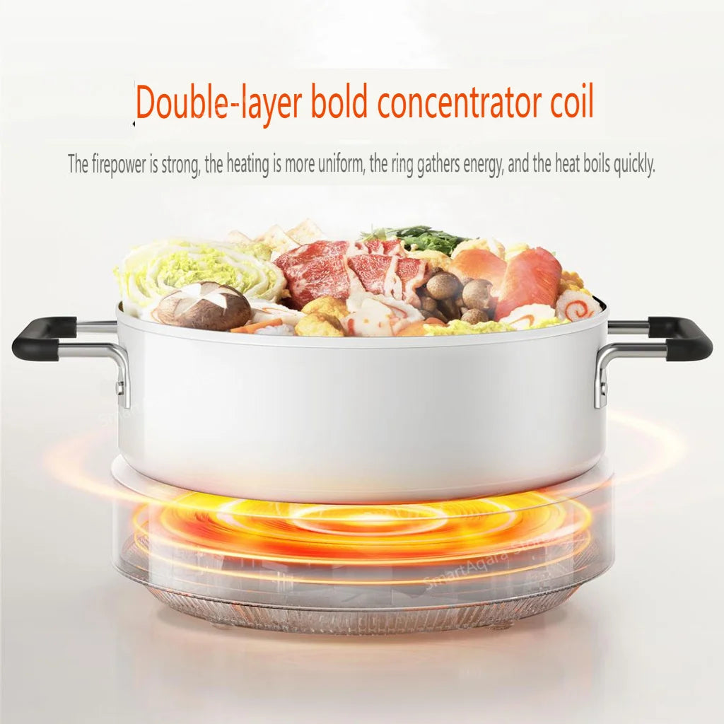 Mijia Induction Cooker N1 2100W Firepower Double Thickened Concentrator Coil 6-speed Heating Portable Kitchen Appliances