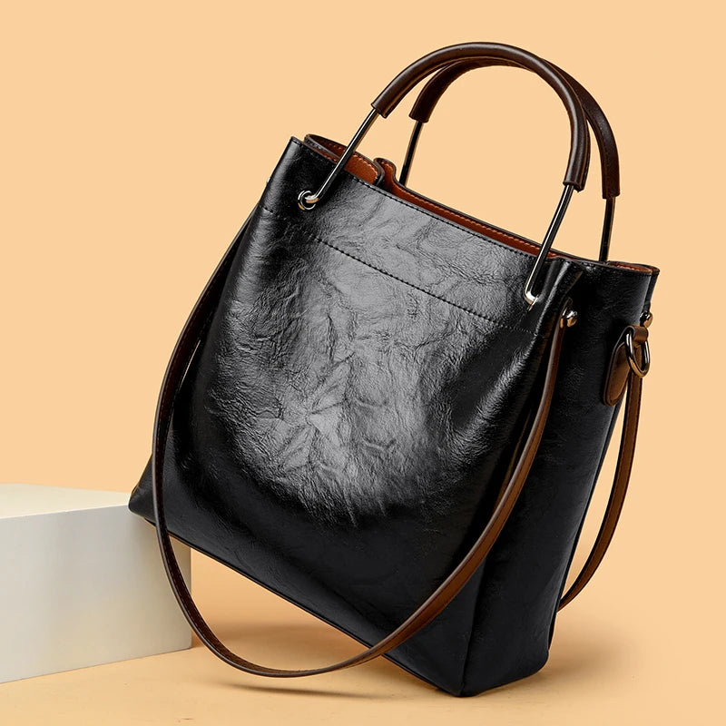 Luxury Handbags Woman Bags Designer Big Shoulder Bags for Women's 2024 Trendy Large Capacity Ladies Leather Hand Casual Tote Bag