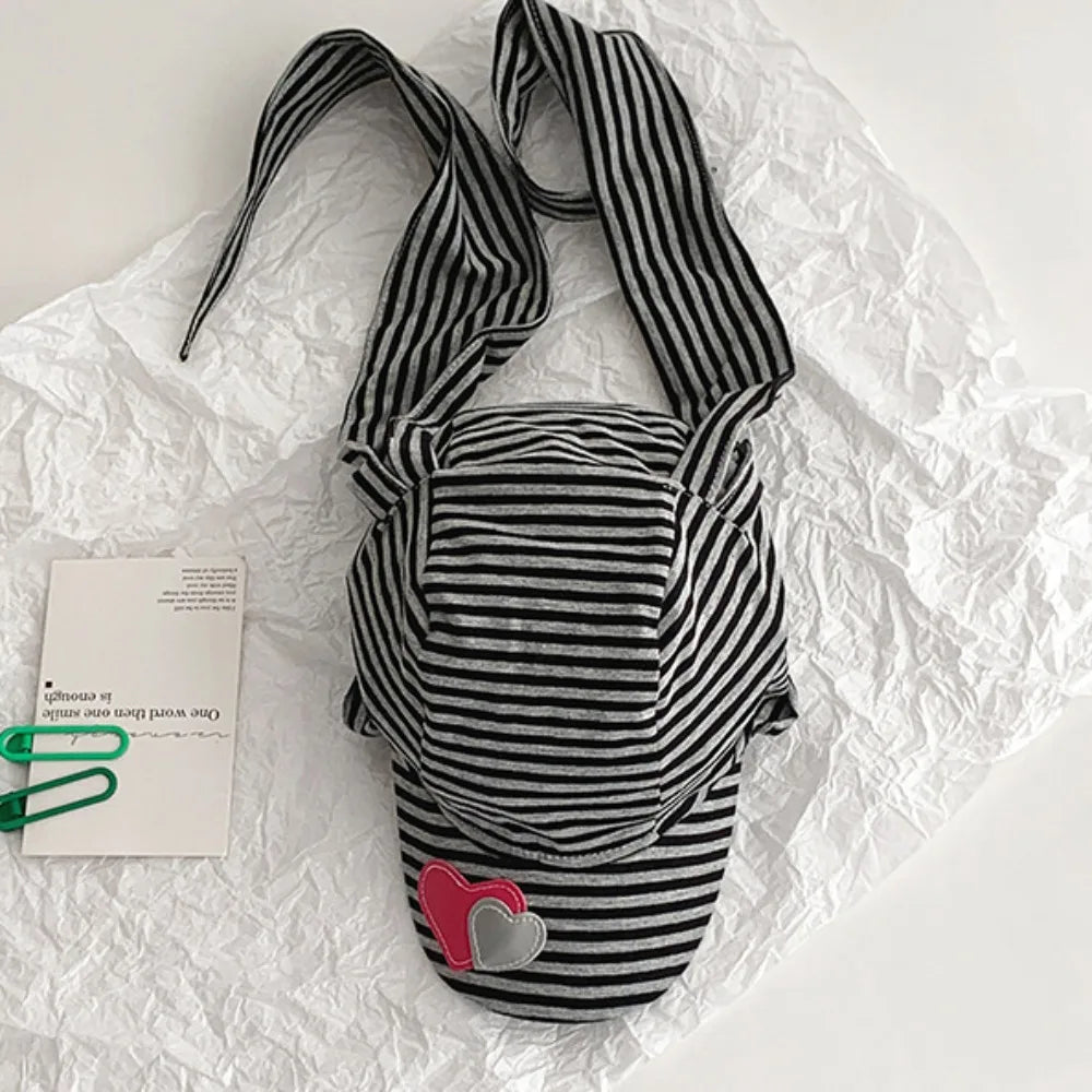 Apparel Accessories Rabbit Bunny Ears Baseball Cap Cotton Sunscreen Lop Ear Cap Hip Hop Y2K Heart Stripe Hat Street