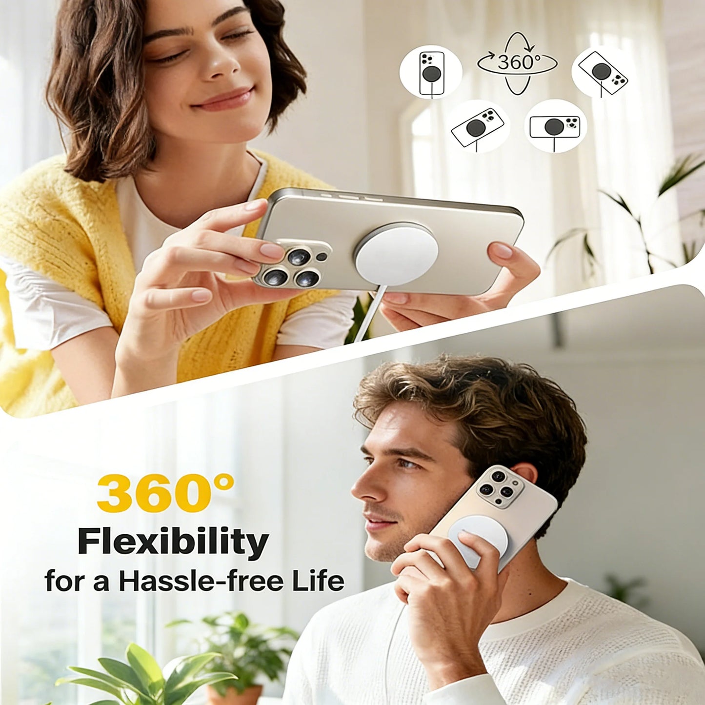 TIMESS QI2 25W Fast Wireless Charger For IPhone 17 16 15 14 13 12PRO MAX For Airpods 4 3 2 Pro 2-IN-1 Charging Station Stand Pad