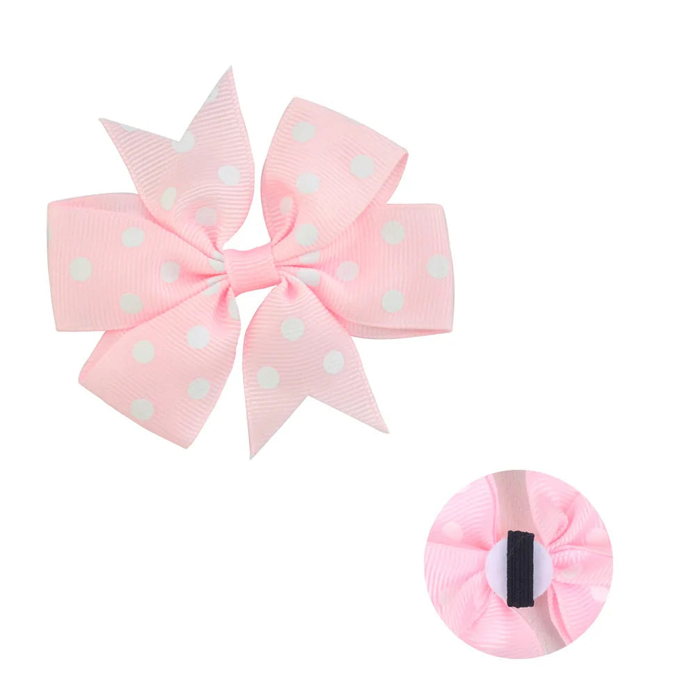 50/100pcs Dot Pet Accessories Dog Collar Bow Tie Slideable Dog Bow Ties Solid DIY Dog Collar Accessories Small Dogs Cat Bowties