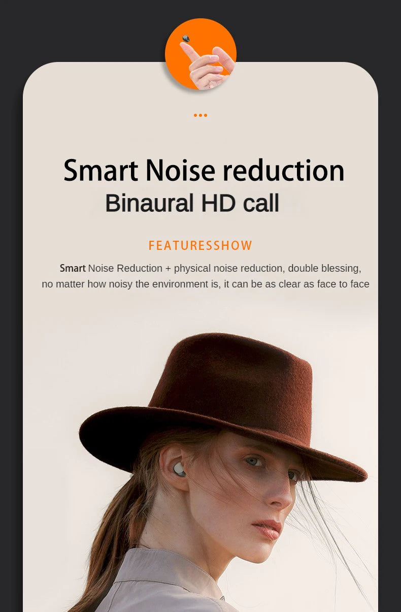 SK Small Headphones Wireless Bluetooth Headset Sport Sleeping Invisible Comfortable To Wear Bass Earbuds Earphone For All Phones