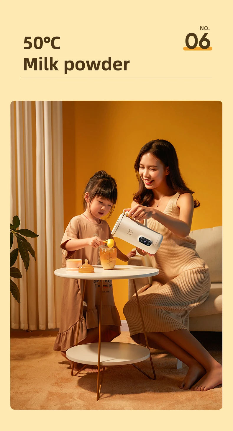 800ml Portable Electric Kettle Multifunctional Health Pot Thermo Pot Smart Teapot Travel Boiled Water Kettle Multi Cookers 220V